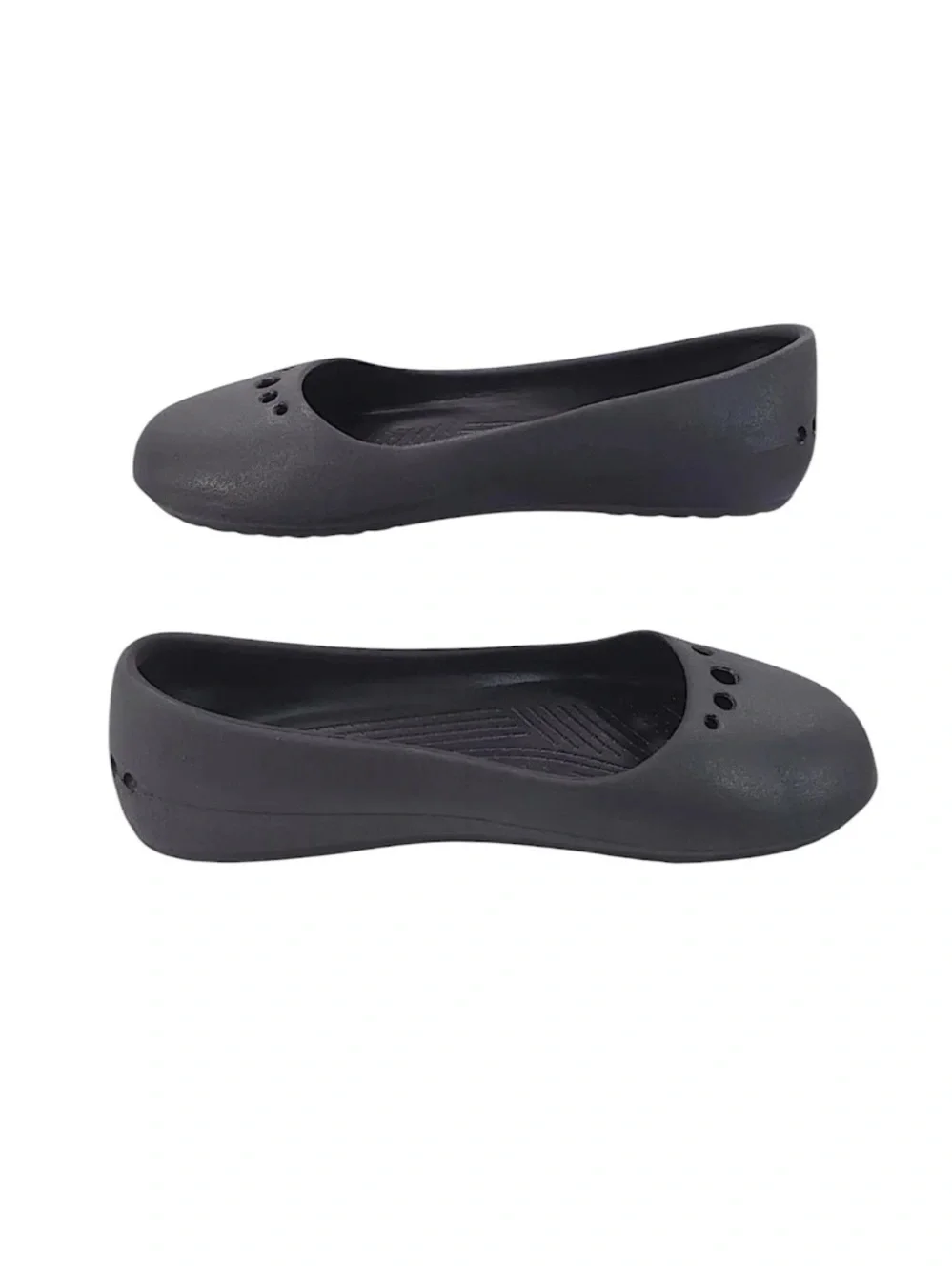 Crocs Casual Slip on Ballet Flats Black Size 7